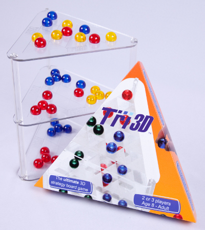 Tri 3D - the ultimate 3D strategy board game and triangular box